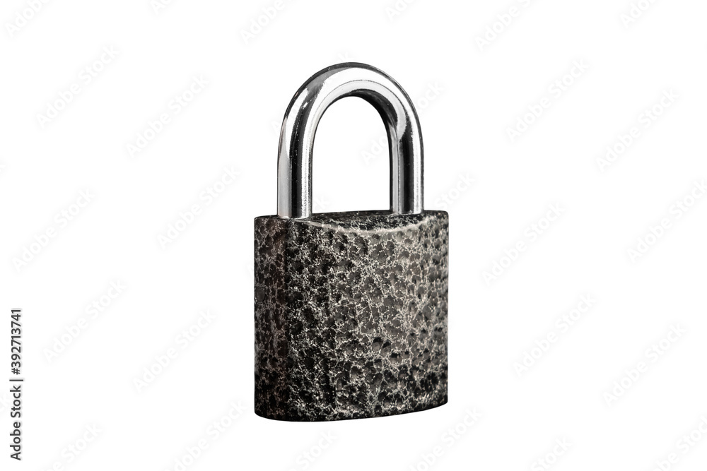 Padlock dark isolated on a white background. Padlock dark isolated on a white background.