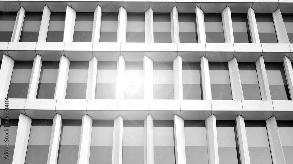 Abstract modern architecture with high contrast black and white tone. Architecture of geometry at glass window - monochrome. Black and white. Abstract modern architecture with high contrast black and white tone. Architecture of geometry at glass window - monochrome. Black and white.