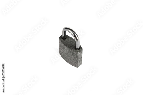 Padlock dark isolated on a white background.