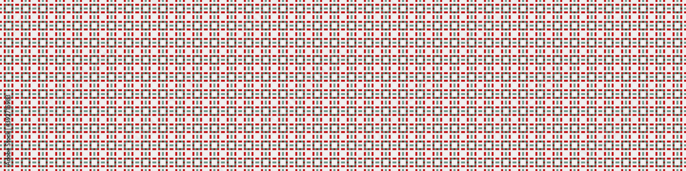 Fototapeta premium Abstract Cross Pattern Dots Logo generative computational art illustration