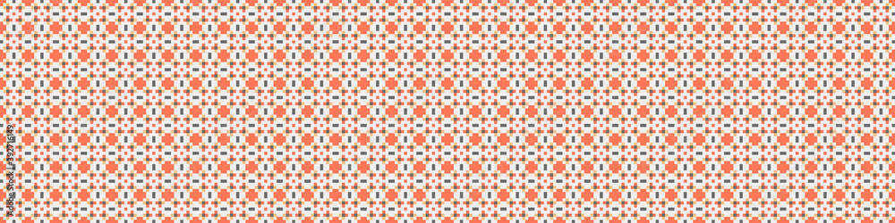 Fototapeta premium Abstract Cross Pattern Dots Logo generative computational art illustration