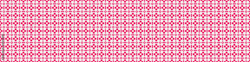 Fototapeta premium Abstract Cross Pattern Dots Logo generative computational art illustration