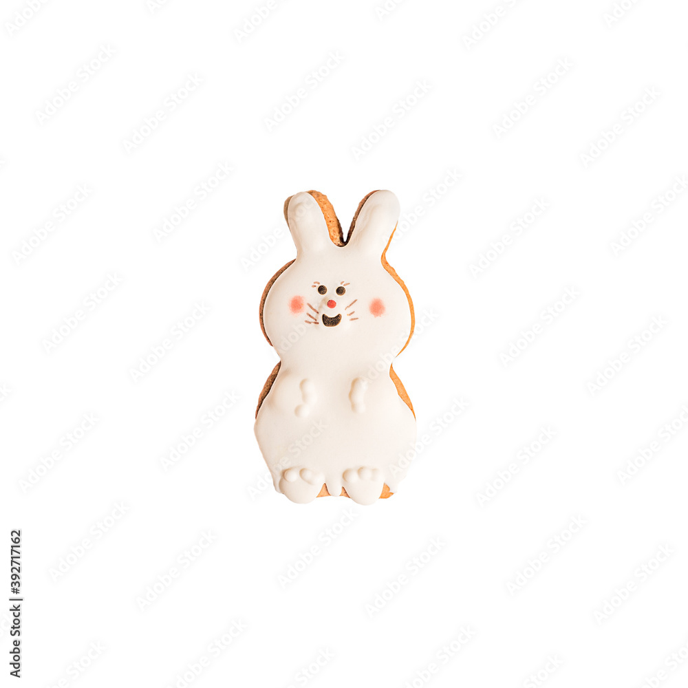 Christmas gingerbread cookie isolated on white. Winter sweets, design element. Christmas gingerbread cookie isolated on white. Winter sweets, design element.