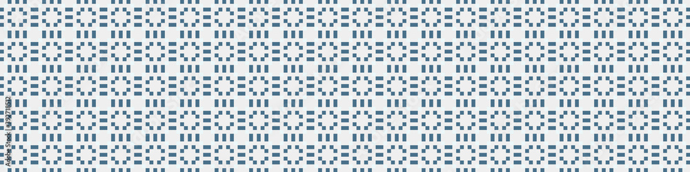 Fototapeta premium Abstract Cross Pattern Dots Logo generative computational art illustration