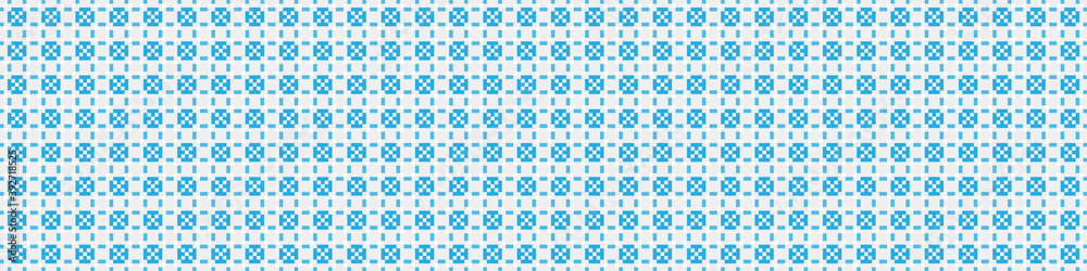 Fototapeta premium Abstract Cross Pattern Dots Logo generative computational art illustration