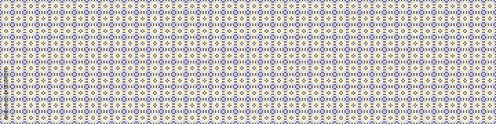 Fototapeta premium Abstract Cross Pattern Dots Logo generative computational art illustration