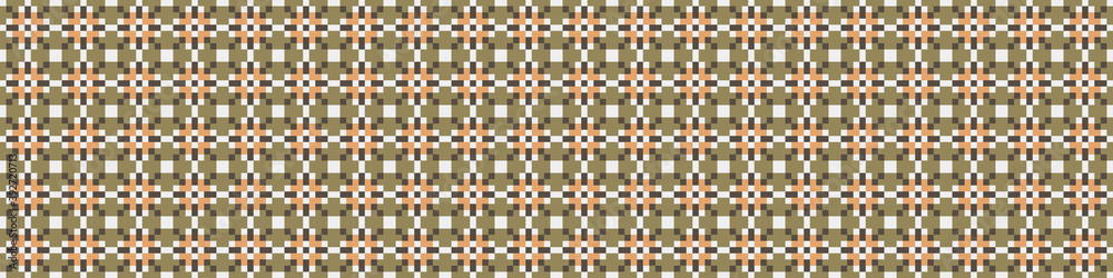 Fototapeta premium Abstract Cross Pattern Dots Logo generative computational art illustration