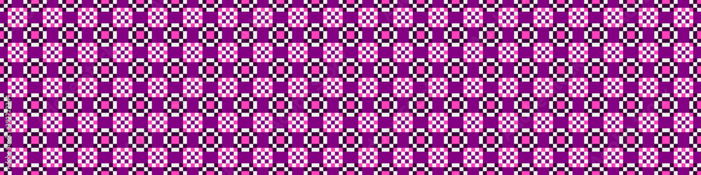 Fototapeta premium Abstract Cross Pattern Dots Logo generative computational art illustration