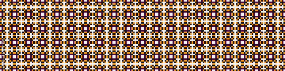 Fototapeta premium Abstract Cross Pattern Dots Logo generative computational art illustration