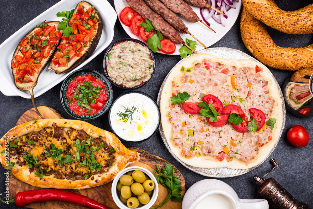 Traditional Turkish or Middle eastern dishes Traditional Turkish or Middle eastern dishes