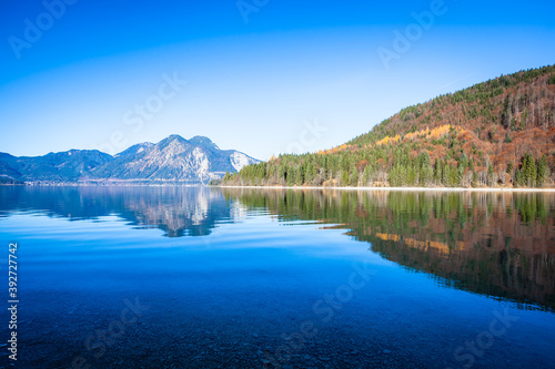 bavaria, water, walchensee, lake, mountain, germany, blue, nature, alps, landscape, sky, mountains, see, german, travel, forest, view, tree, autumn, summer, alpen, scenic, vacation, outdoors, green, r