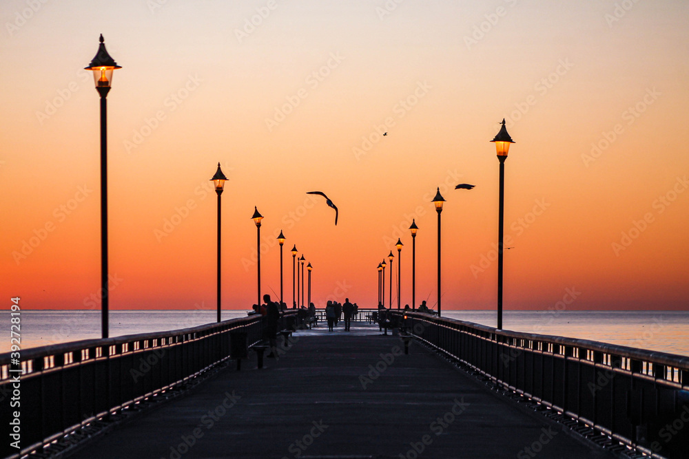sunrise on the pier