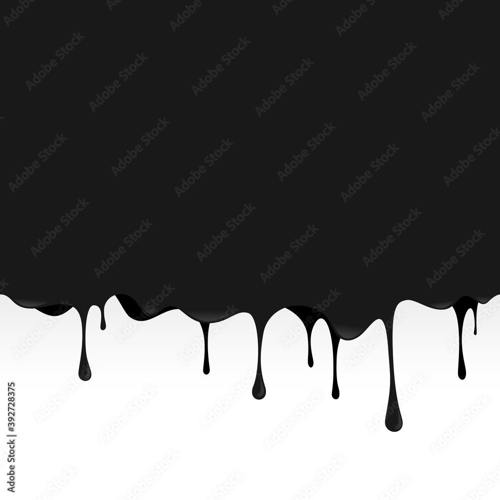 Black ink liquid dripping seamless background.To see the other vector splash illustrations , please check Splash and Dripping collection.