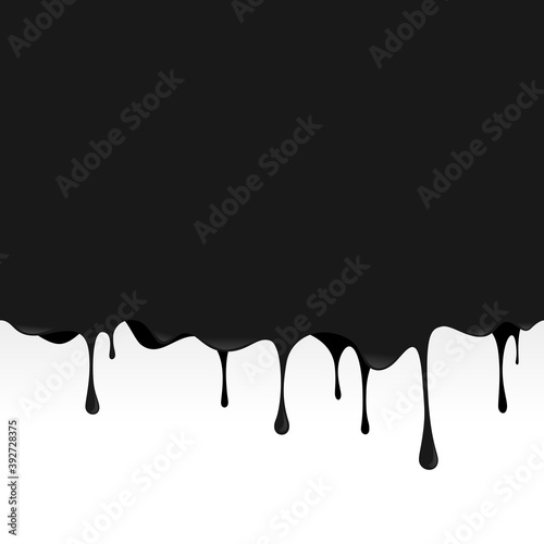 Black ink liquid dripping seamless background.To see the other vector splash illustrations , please check Splash and Dripping collection.