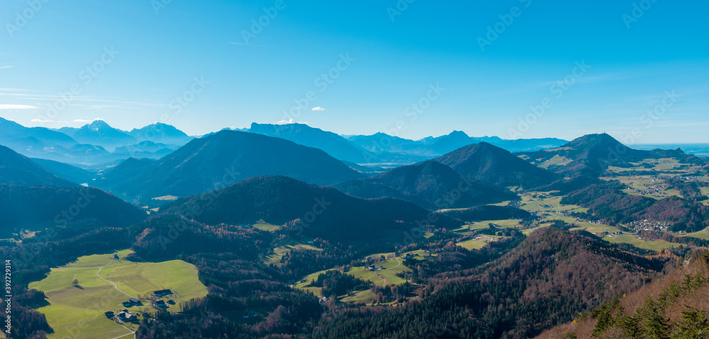 Österreichische Alpen im Salzburger Land im Herbst