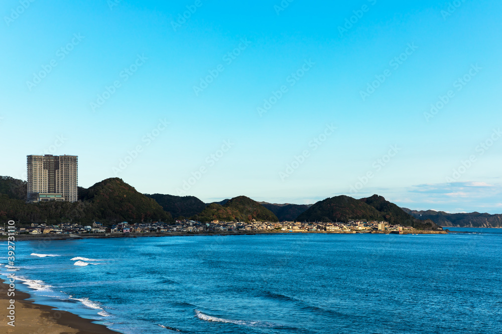 (千葉県-風景)青空の鴨川海岸風景2 (千葉県-風景)青空の鴨川海岸風景2