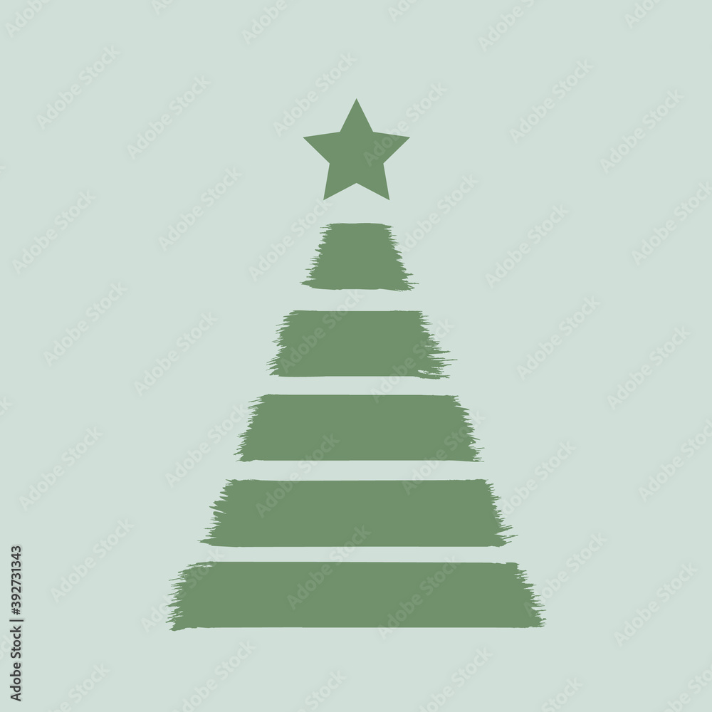 Fototapeta premium Happy New Year 2021 colored symbol in trendy flatten style design for seasonal holidays flyers, greetings and invitations cards and christmas themed congratulations and banners. Vector illustration.