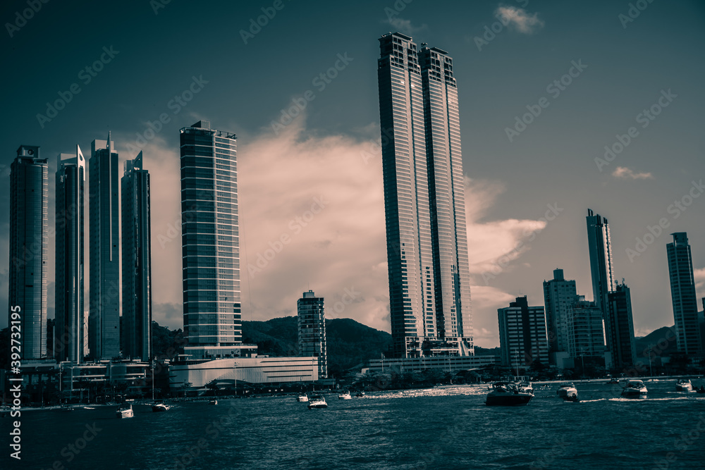 Fototapeta premium Balneário Camboriú Santa Catarina Praia e Edificios