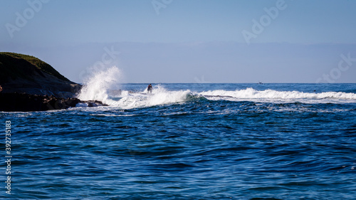 King tides at the La Jolla Cove, San Diego, CA © Jasongeorge