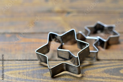 Cookie cutters in shape of star photo