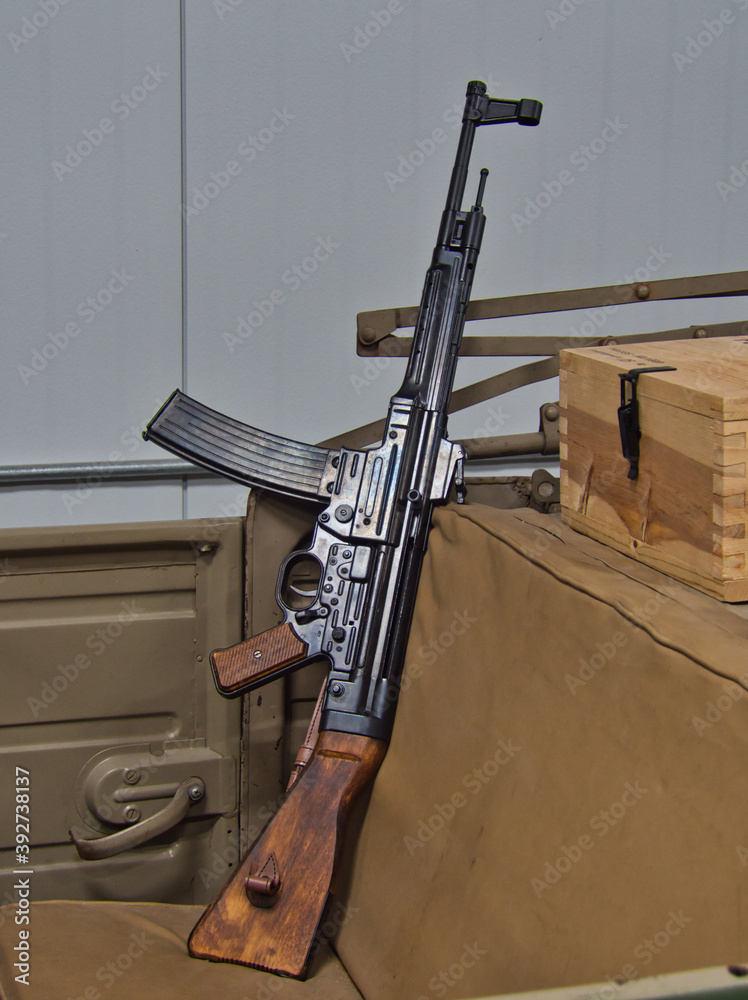 The StG 44 / Sturmgewehr 44, assault rifle 44 is a German selective ...