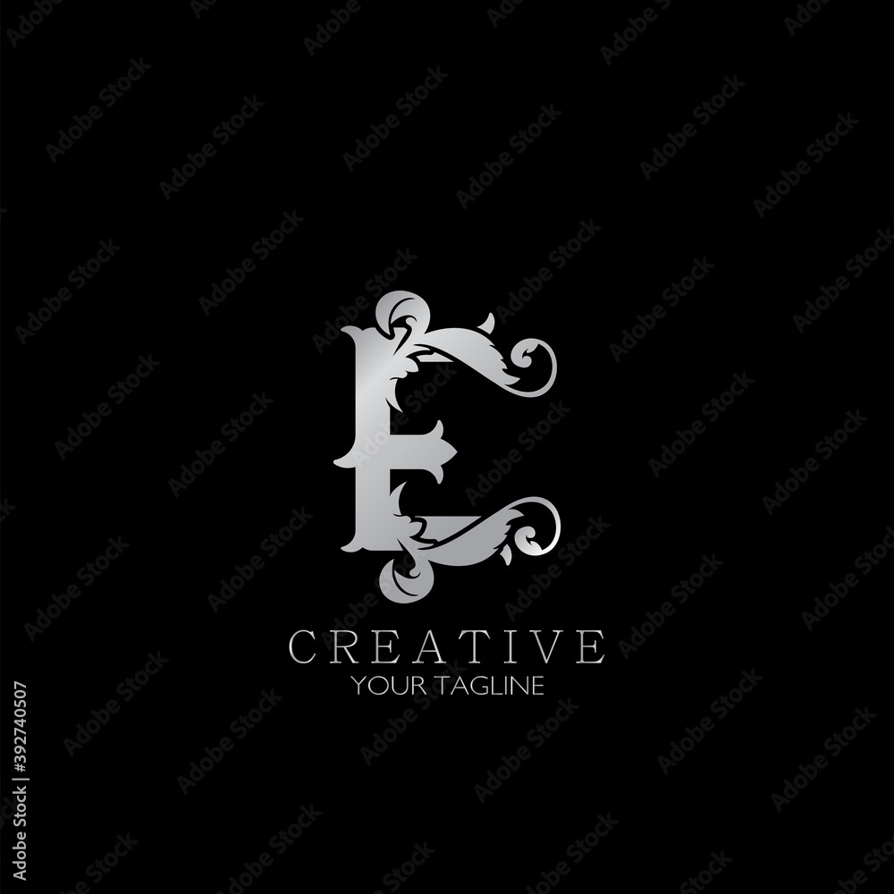 Creative E Letter Luxury Initial Nature Tropical Leaf logo Icon, monogram vector design concept nature vintage. Creative E Letter Luxury Initial Nature Tropical Leaf logo Icon, monogram vector design concept nature vintage.