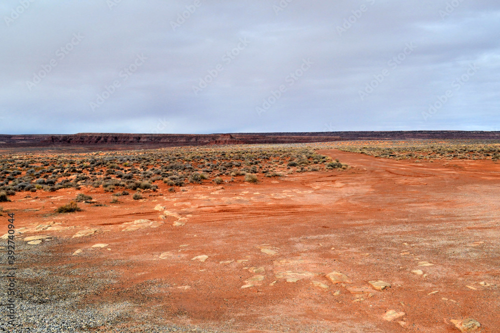 The red ground of Monument Valley