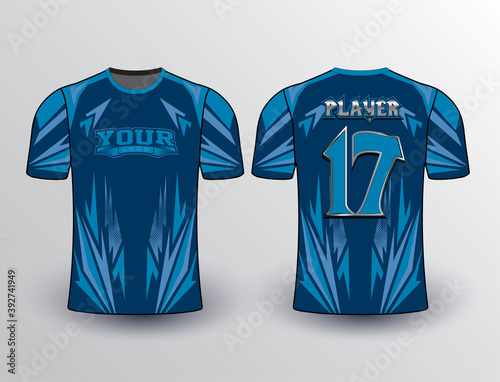 The spiky wild edgy look of the team jersey perfect fit for USA baseball-softball and esports team jersey