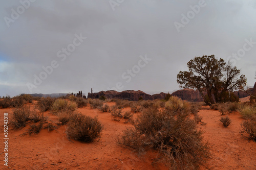 A red ground of Monument Valley, Utah