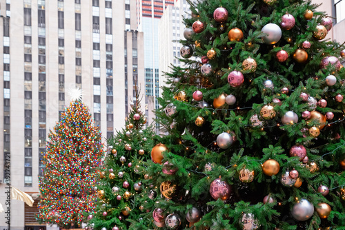 Christmas Tree in Rockefeller Center, New York, USA