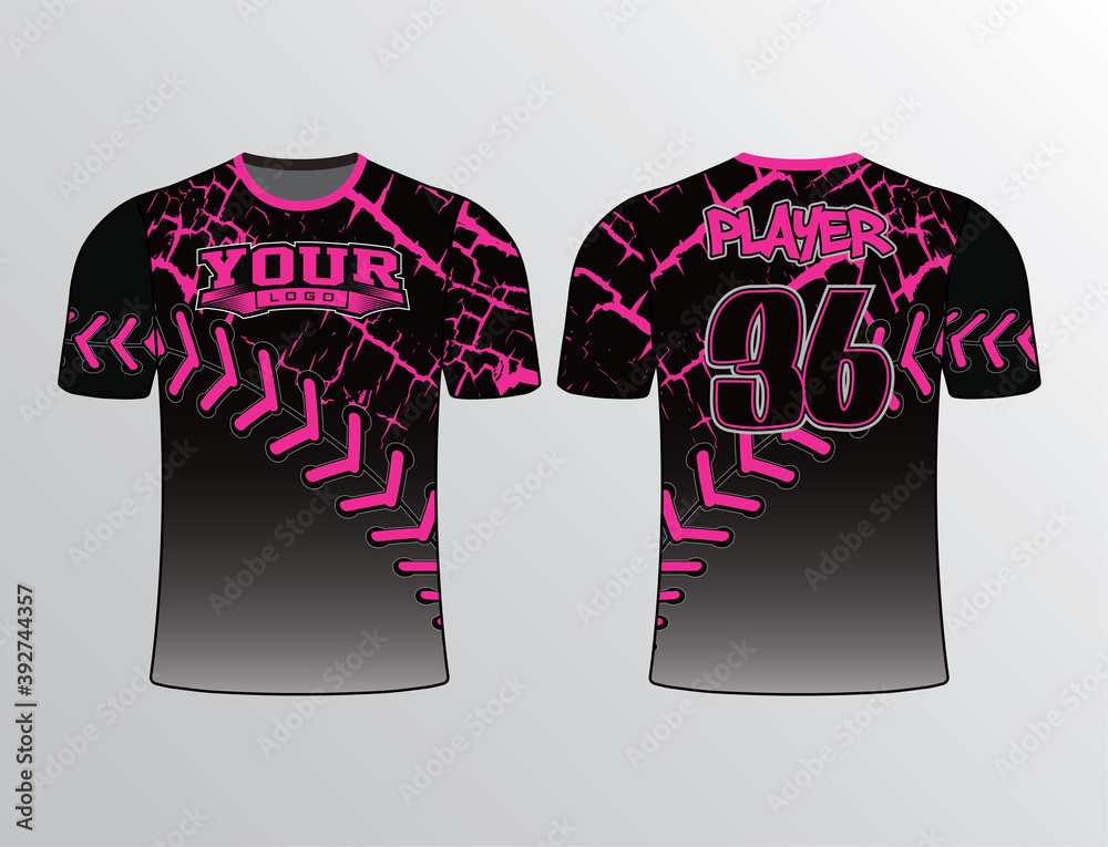 Hot pink hotsell softball jerseys