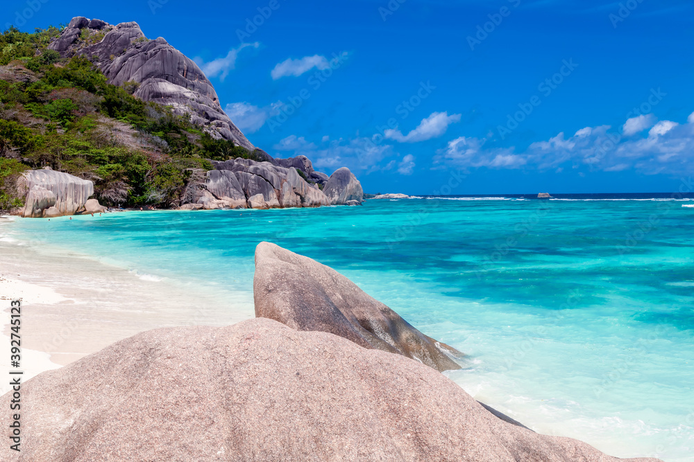 Amazing island of Seychelles in tropical paradise