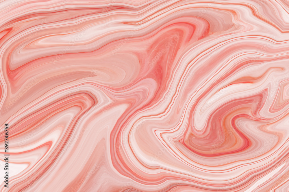 Fototapeta premium Marble ink colorful. orange marble pattern texture abstract background. can be used for background or wallpaper
