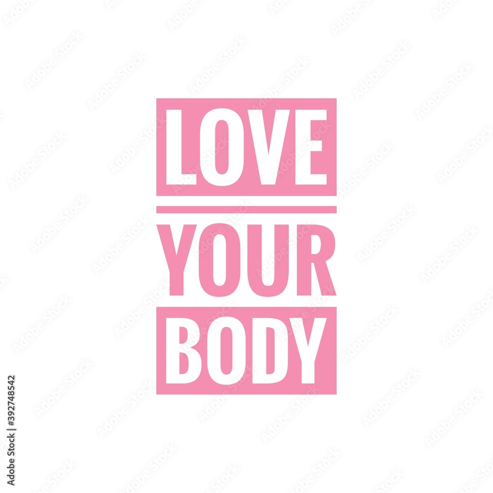 Illustration about love your body, body care, self care, self love. Lettering, Quote Sign for Beauty Products Packaging/Print Design. Illustration about love your body, body care, self care, self love. Lettering, Quote Sign for Beauty Products Packaging/Print Design.