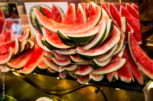 Plantyy of watermelon peels stubs photo