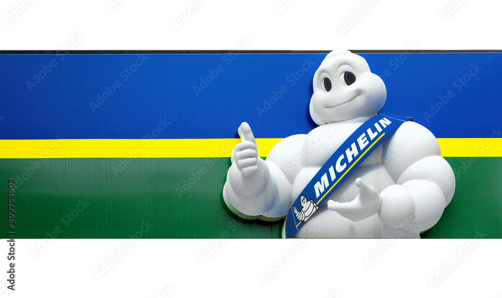 Michelin Man. Bibendum, commonly referred to in English as the Michelin