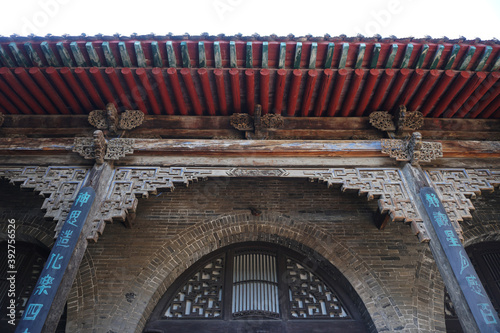 Chinese traditional architecture courtyard decoration.