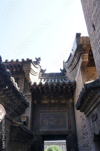 Chinese traditional architecture courtyard decoration.