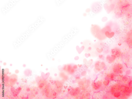 ふわふわ可愛いハートの見出しに使える背景