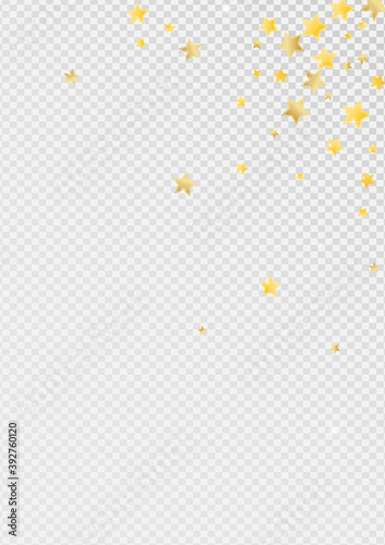 Yellow Abstract Stars Vector Transparent 