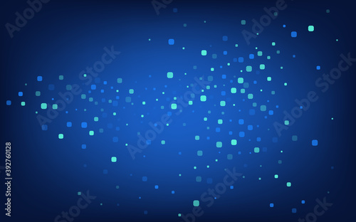 Turquoise Particle Abstract Blue Vector  © Natallia