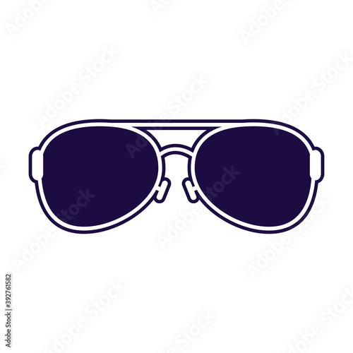 summer sunglasses accessory line style icon