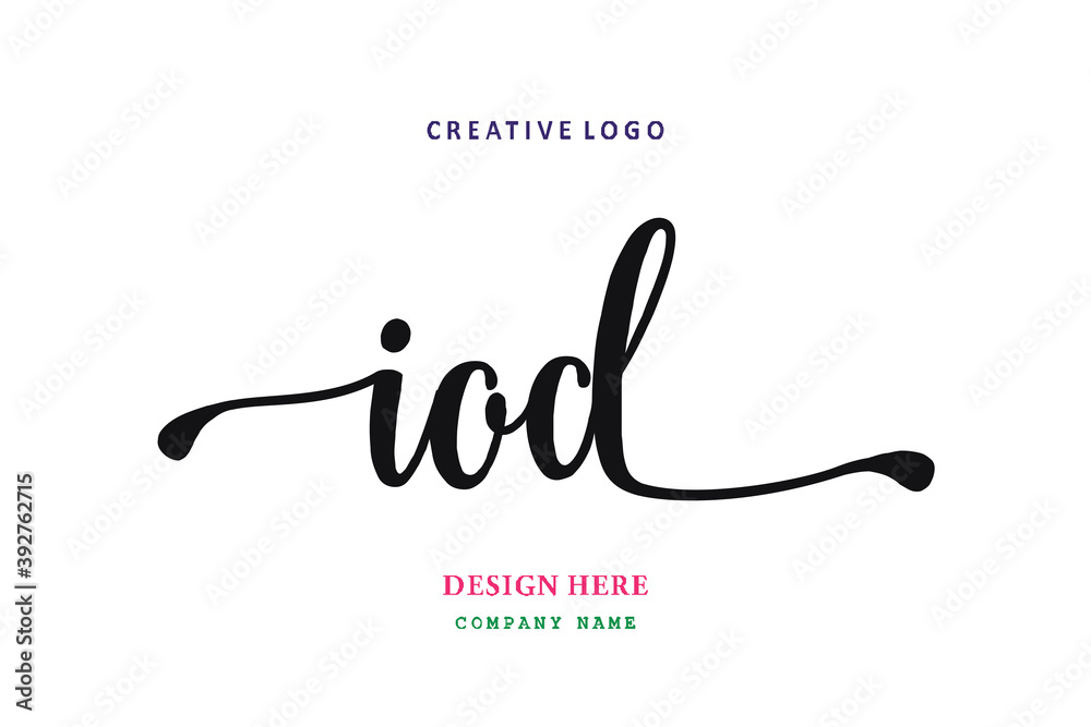 IOD lettering logo is simple, easy to understand and authoritative