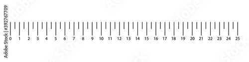 Size indicators  unit distances. Abstract graphic element. Vector illustration.