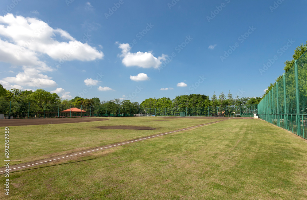 Fototapeta premium 羽根木公園野球場（東京都世田谷区代田）