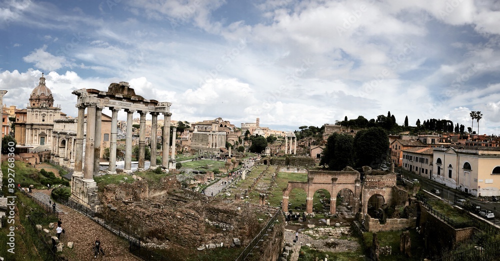 view of the roman forum