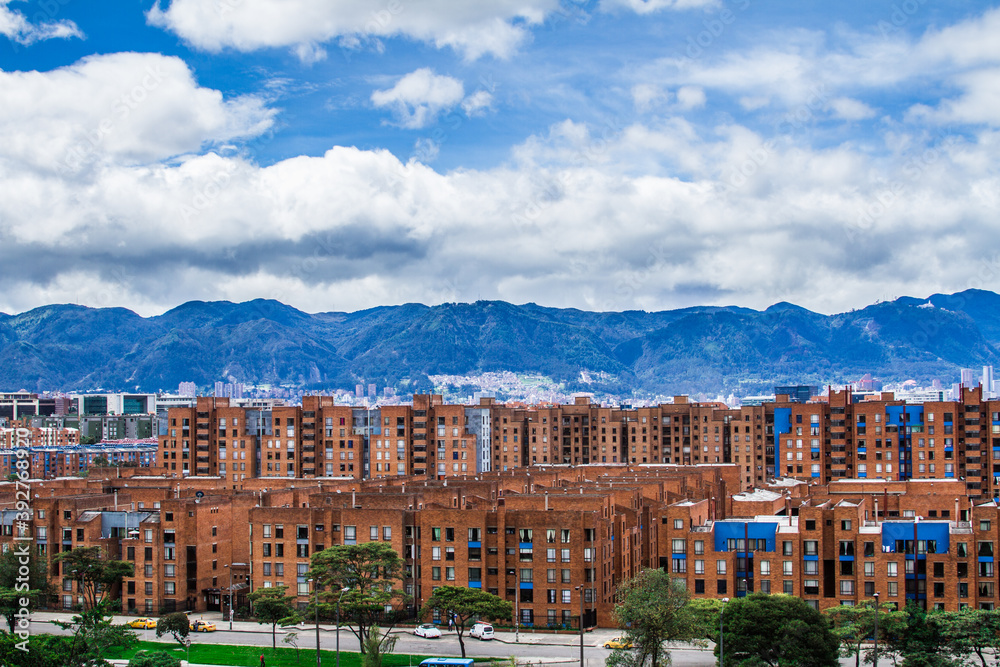 Obraz premium Panorama of the city of Bogotá Colombia