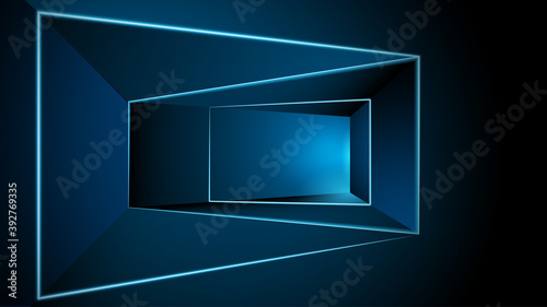 abstract hi tech room digital perspective dynamic concept design background eps 10 vector