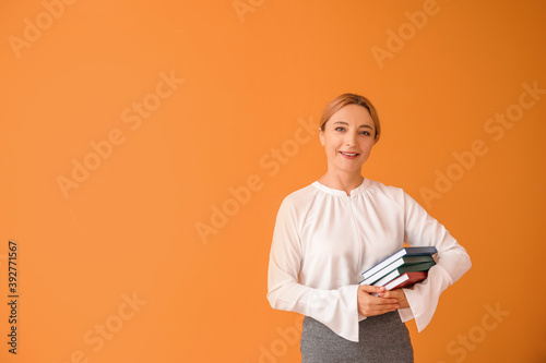 Portrait of female teacher ...
