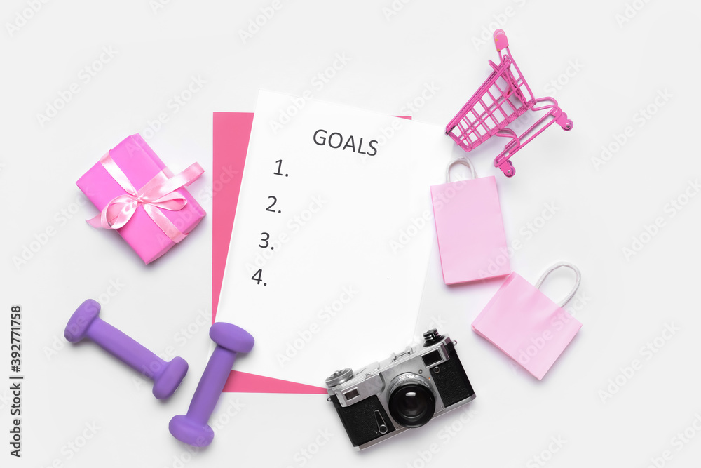 Empty to do list on white background Empty to do list on white background